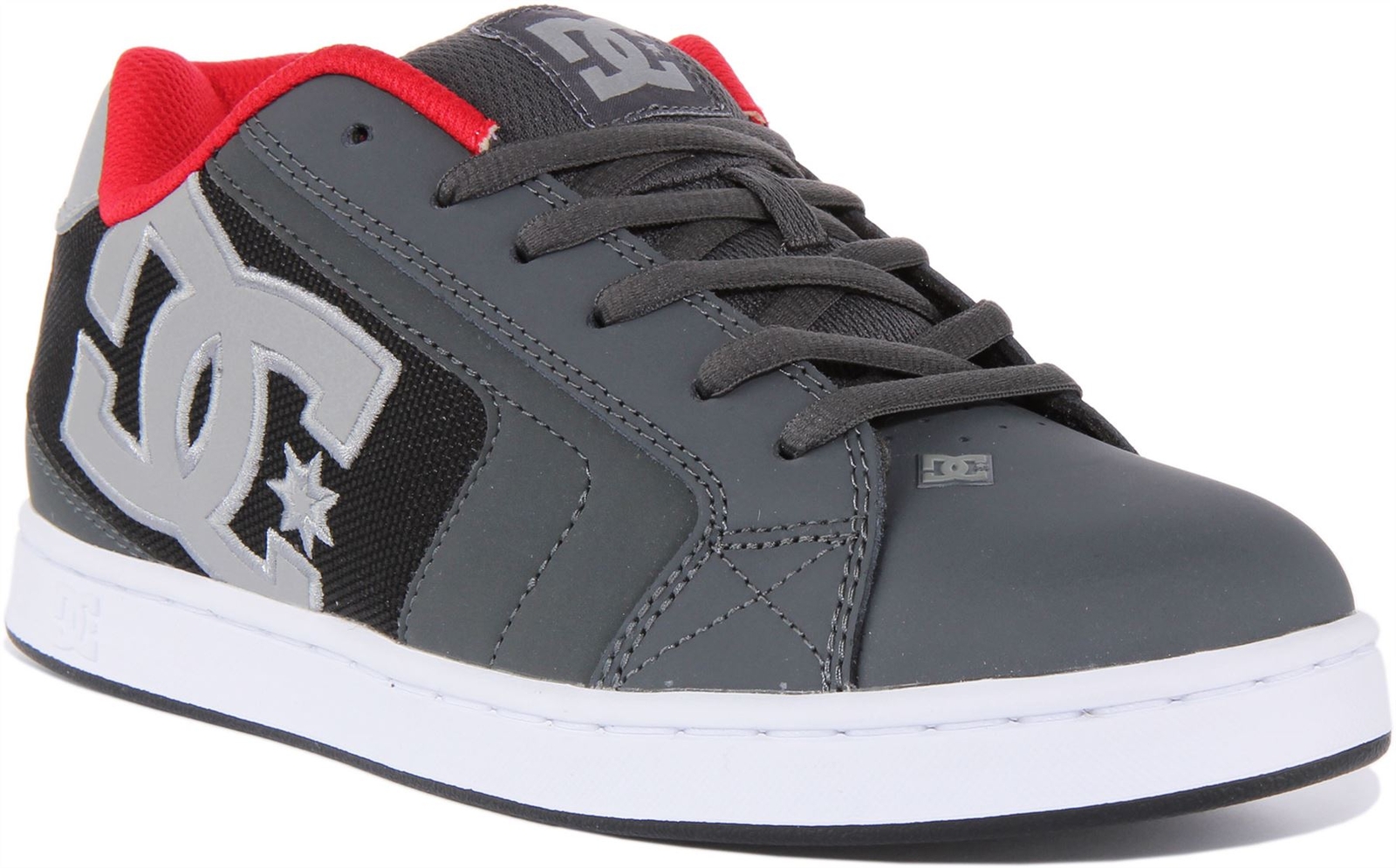 Кроссовки DC Shoes Netzschuh Schnürschuh Skate inspiriert Herren, кроссовки grau rot, Великобритания, 7 - 12