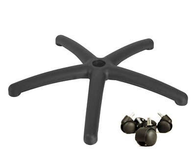 Ersatz 5 Speichen Bürostuhl Basis - 25'' Zoll mit Rollen (5er Set)