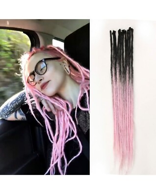 Dsoar 24 inch Ombre Dreadlock Extensions 25 Strands/Pack Synthetic Dreads...