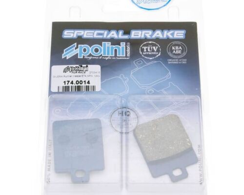 Paire Plaquette de Frein For Race Arrière POLINI Peugeot City Star 150 2011 - Photo 2/3