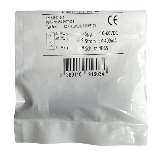 New For Bernstein KCN-T18PS-012-KLPS12V Proximity Switch Sensor 1Pcs - Picture 3 of 3