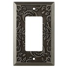 W27108-904 Fairhope Heirloom Silver Single GFCI Decorator Cover Plate