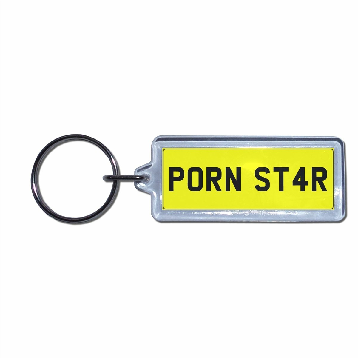 PORN STAR - UK Number Plate Key Ring | Choose Medallion  Plastic  Metal |  eBay