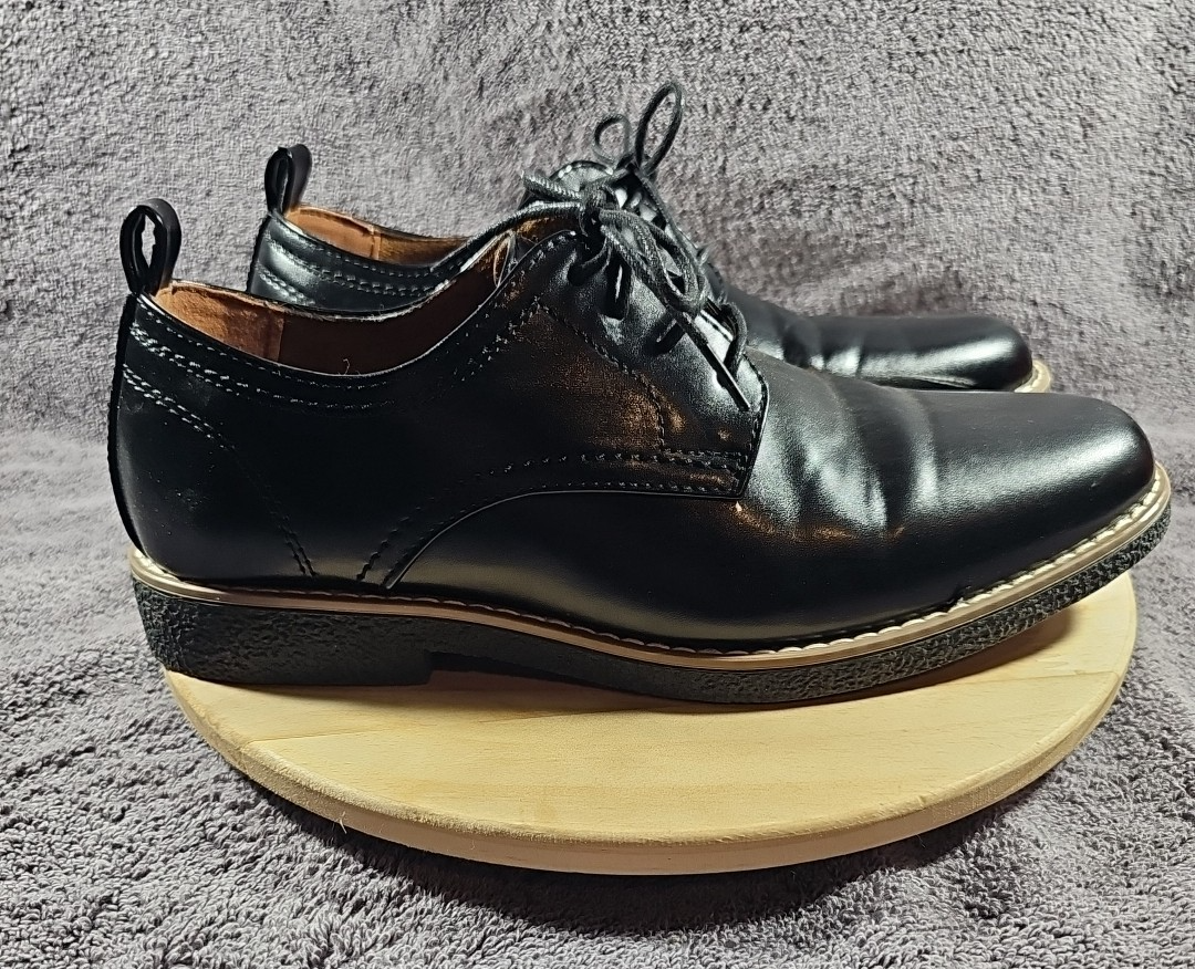 SAOLA Scarpe eleganti formali Deer Stags Zander Oxford da ragazzo taglia US 7M in pelle nera