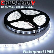 16FT Super Bright Cool White 6000K 2835 SMD 300 LED Strip Lights Flexible DC 12V
