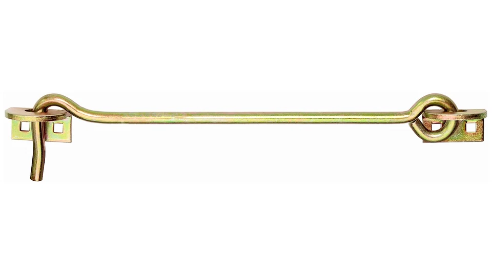 Sturmhaken 8 x 400 mm mit Öse Platten Torbefestigung Fensterhaken Verzinkt.