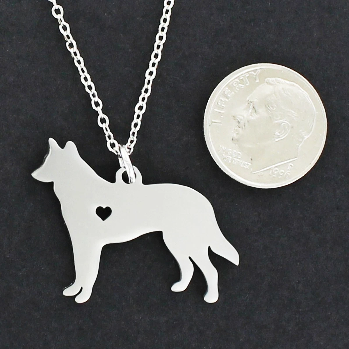 Rose Gold German Shepherd Dog Charm Pendant Necklace | Gold K9 German  Shepherd Dog Necklace