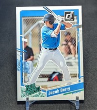 Jacob Berry Rated Prospect Rookie Card 2023 Panini Donruss #52 Miami Marlins 