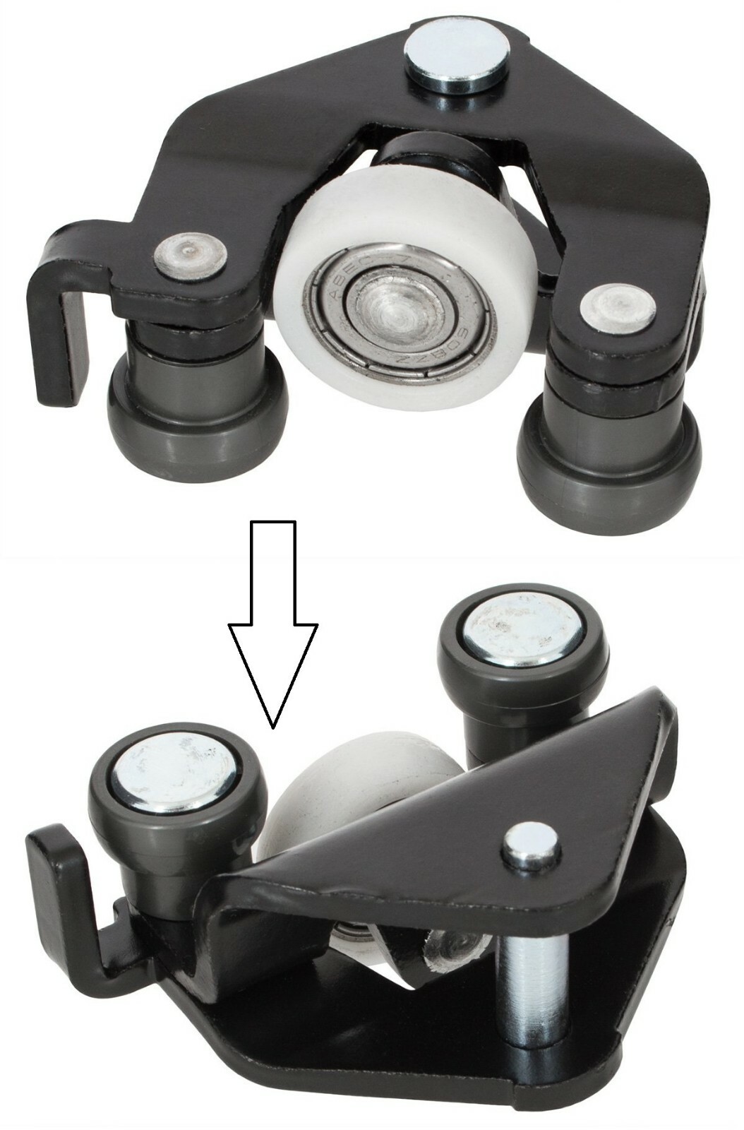 Rouleau guidage porte coulissante droite Fiat Doblo 2000- guide haut