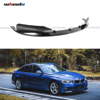 WHEELX FOR BMW F30 F31 3 SERIES M STYLE FRONT LIP SPOILER SPLITTER CARBON FIBER LOOK UK