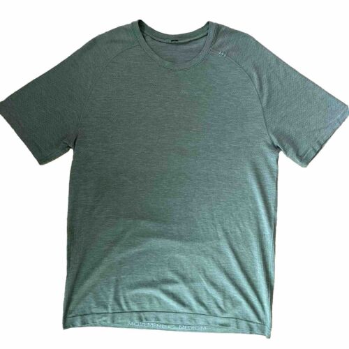 Lululemon License to Train Shirt M Green Yoga Metal Vent Sportswear Athleisure - Picture 1 of 9