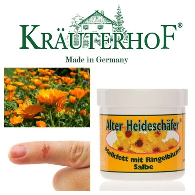 Krauterhof Ointment Marigold Calendula Cuts Abrasions Wounds Skin Irritations