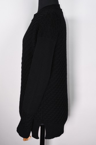 William Lockie Of Scotland Merino Wool Knit Sweater Black Women's size 38 - Picture 8 of 9