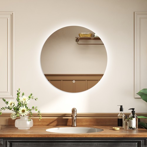 OCEAN Specchio da bagno|antiappannamento|dimmerabile|Funzione Memoria|LED - Foto 6 di 6