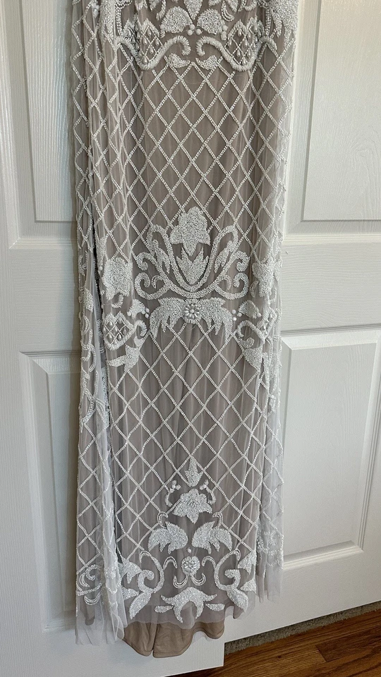 Vestido de noiva feminino PRICE DROP- LARA marfim frisado tamanho 10 - Imagem 4 de 4