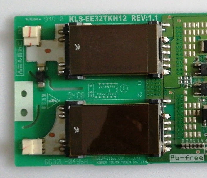 Placa inversora de retroiluminación LG 6632L-0495A KLS-EE32TKH12 para Vizio VW32LHDTV10A Foto 2 de 2