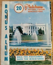 Vintage postcard booklet album undated TEN scenic photos Washington DC