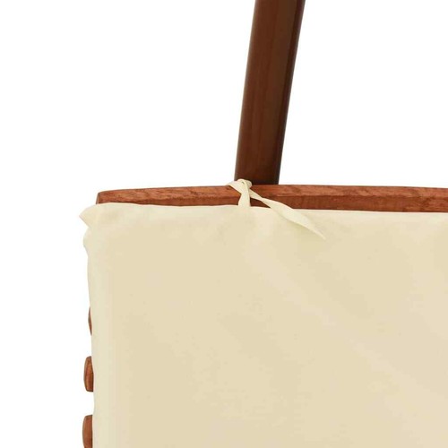 NNEVL Swing Chair with Cushion Fabric and Solid Wood Poplar - Picture 9 of 10