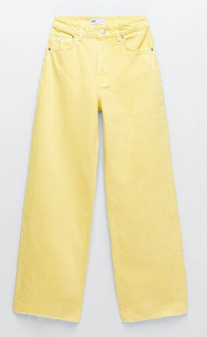 ZARA NEW WOMAN HI-RISE WIDE-LEG JEANS ALL SIZES REF. BLUE - 6688/225