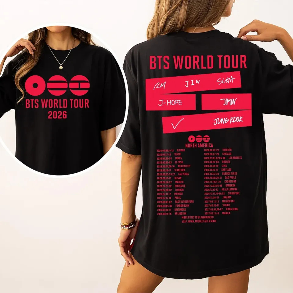 BTS World Tour 2026-2027 We Are Back T-shirt | eBay