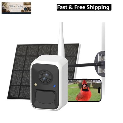 by Birdfy Upgraded Smart Bird Feeder Camera, Solar Powered, Auto Bird Video C...