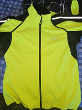 GORE BIKE WEAR Windstopper Men's Cycling Gilet Full Zip Reflective XL