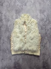 Rare Vintage Y2K Faux Fur Cropped Wmns Vest – If Six Was Nine Style