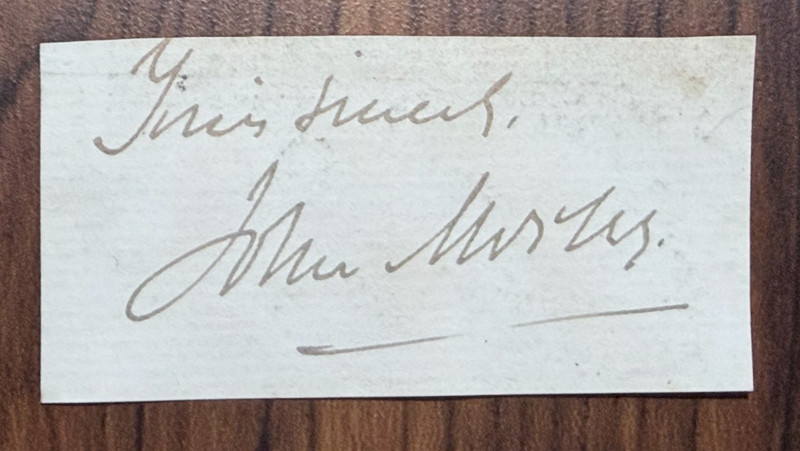 Clipped Signature John Morley, 1st Viscount Morley of Blackburn, (1838–1923)