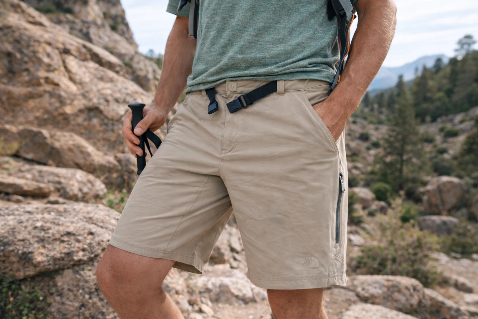 The North Face Outbound Shorts Men’s 40 Regular Dune Beige UPF 50 Quick Dry NWT