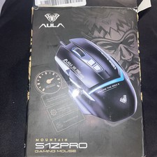 AULA S12Pro Wired Gaming Mouse. 12800 DPI Optical Gamer Mouse W/ RGB Backlit