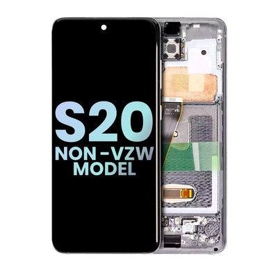 OLED-Display mit Rahmen für Samsung Galaxy S20 5G (Non-Verizon 5G UW Frame) (Ser
