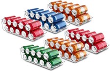 Utopia Kitchen Soda Can Organizer and Dispenser for Pack of 6, Clear