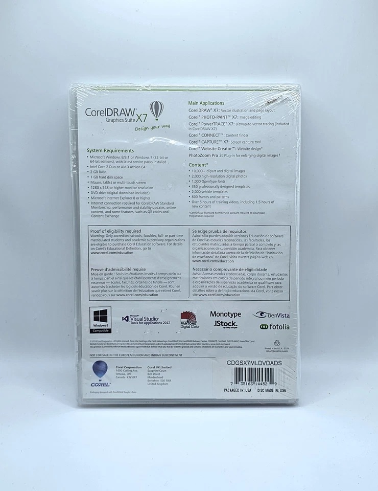 CorelDRAW Graphics Suite X7 Program - Education Edition - 2014 - Image 2 of 2