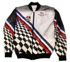 Vintage 1997 FedEx Presidents Club DuPont Tyvek Racing Jacket Checker Size L