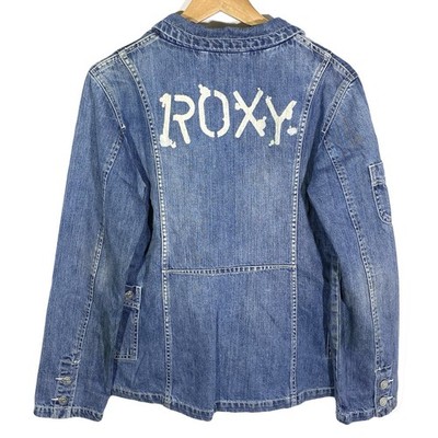 Jeansjacke Brit Blazer Super Used Surfer y2k Vintage 2000 s Roxy (Quiksilver)