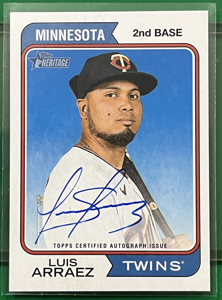 2023 Topps Heritage Luis Arraez Real One Auto 