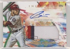 2020 Topps Inception 109/155 Carter Kieboom #IAP-CK Patch Auto 0g4