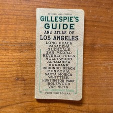 1929 Gillespie's Guide and Atlas of Los Angeles