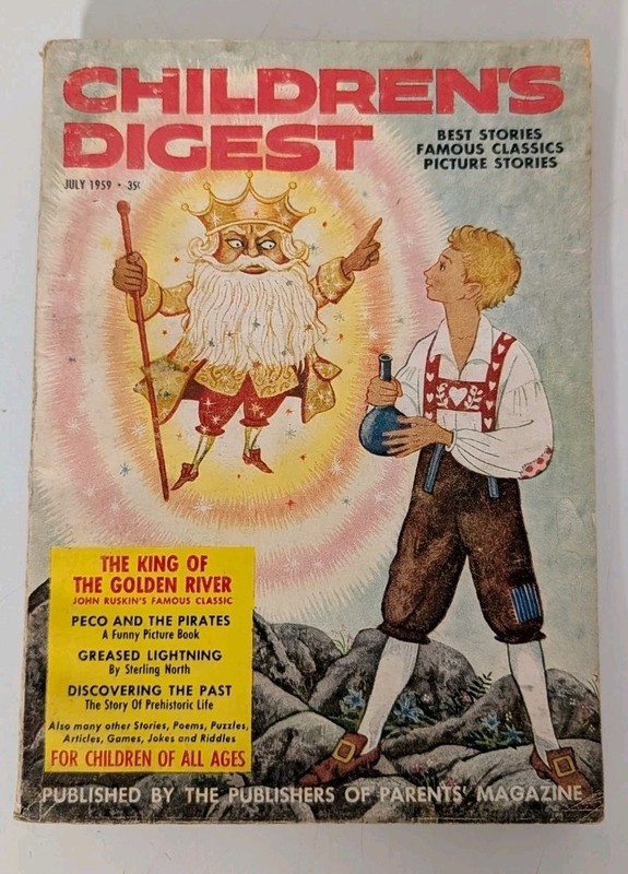 Vintage July 1959 Children's Digest #89 King of Golden River Peco The Pirates