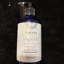Cuccio Somatology Yogahhh Calm + Clean Epsom Salt Hand & Body Wash 8oz SEAL $39