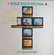 Sigue Sigue Sputnik 21st Century Boy Vinyl Record 12" VG/VG+ 125552 1986