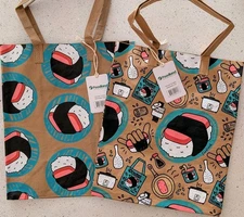 Foodland Hawaii Spam Musubi & Musubi Doodles Reusable Tote Bags ( Set of 2)