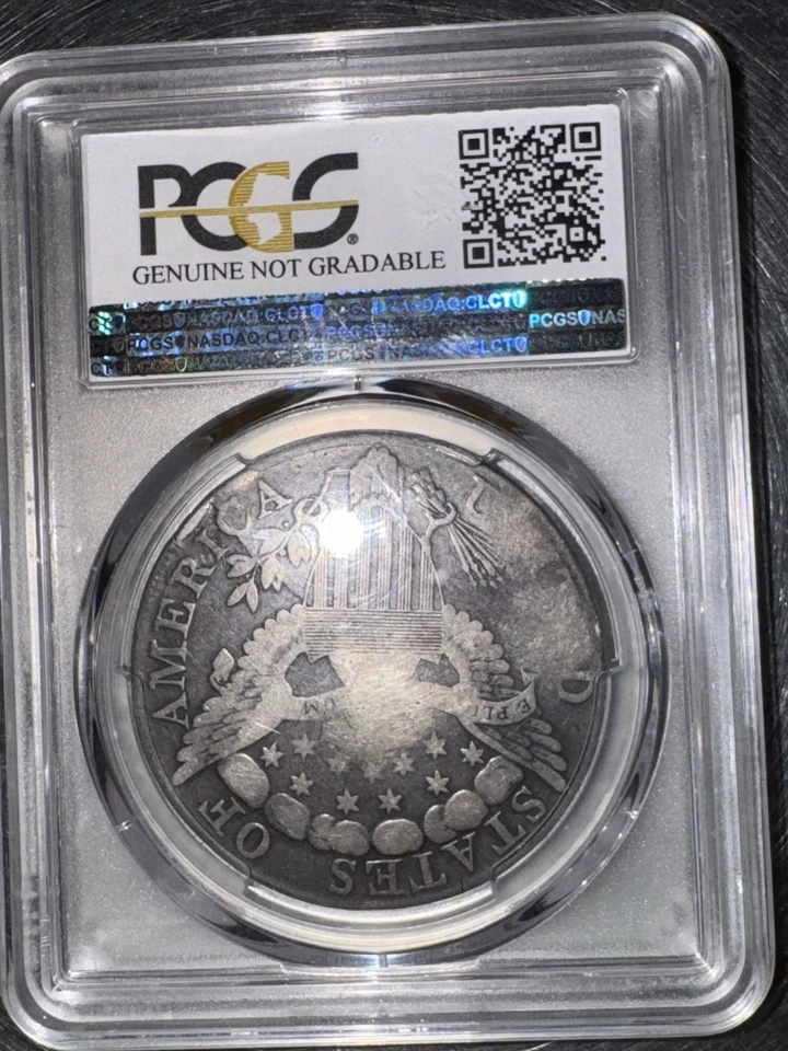 1798 $1 Draped Bust Silver Dollar PCGS VF Details - Image 2 of 2