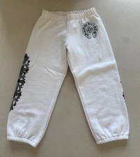 Chrome Hearts Horsehoe Logo Sweatpants White NEW Authentic 100% Authentic