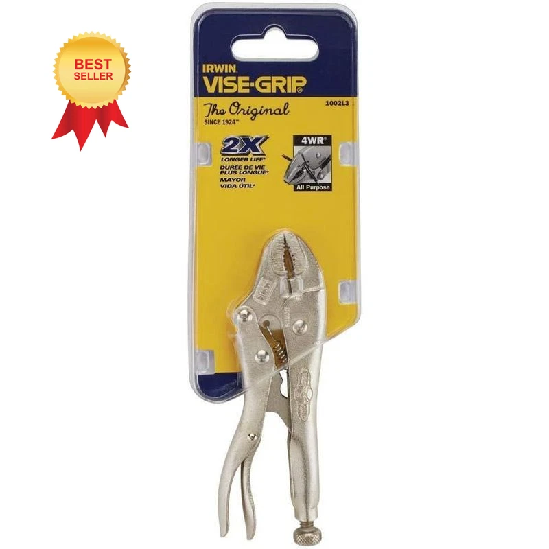 Alicates de bloqueo de mandíbula curva IRWIN VISE-GRIP con alambre 4"/100 mm, acero Foto 3 de 4