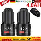 1/2 For Bosch GBA 12V 8.0Ah 4.0Ah Battery & Charger BAT411 Li-ion GSR GDR GSA NEW