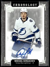 2019-20 Upper Deck Chronology Franchise History Autos Mikhail Sergachev Auto