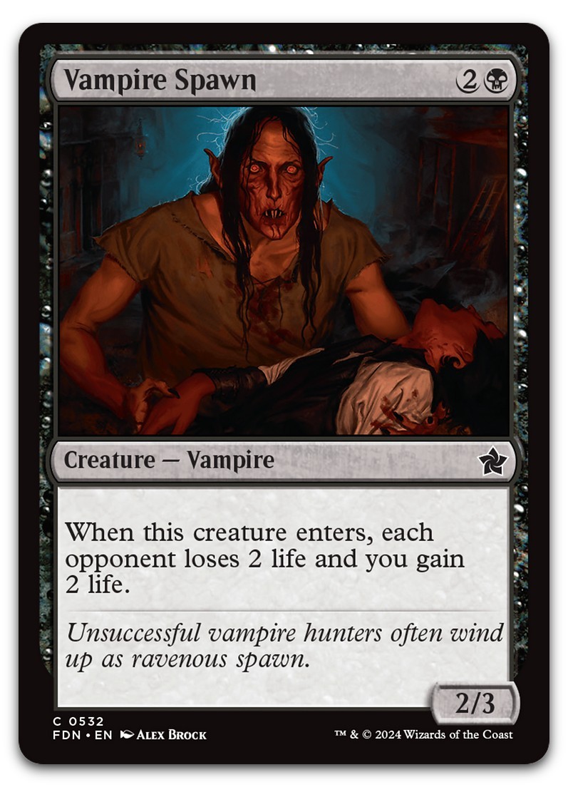 Vampire Spawn #532 (LP) Foundations FDN Magic MTG