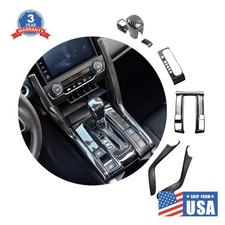 Carbon Fiber Print Center Console Shift Panel Cover Fits Honda Civic 2016-2021 Carbon Fiber Print Center Console Shift Panel Cover Fits Honda Civic 2016-2021