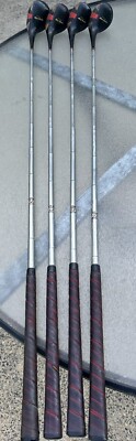 Vintage 1960 s Wilson Black Heather 4300 1,3,4,5 Woods RH  Regular Steel